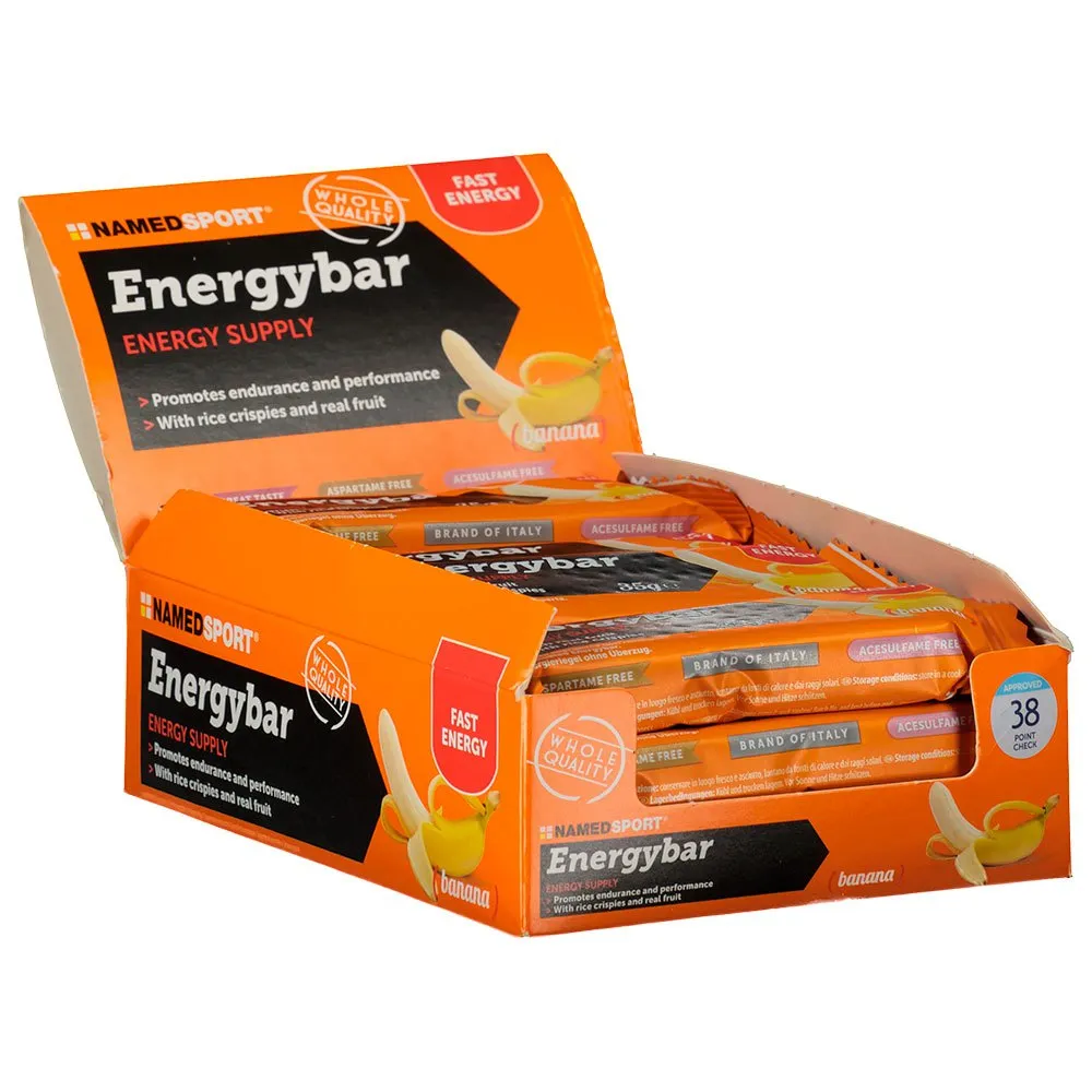 NAMEDSPORT Schachtel Mit Energieriegeln Mit Kohlenhydratmischung Banane 35g 12 Einheiten, Banana, One Size NAMEDSPORT Schachtel Mit Energieriegeln Mit Kohlenhydratmischung Banane 35g 12 Einheiten, Banana, One Size