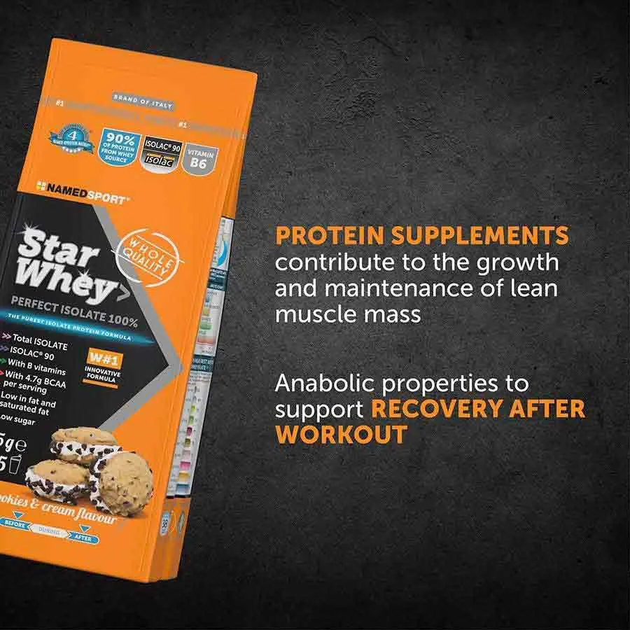 NAMEDSPORT Star Molkenproteinisolat Cookies&cream 375g, Multicolor, One Size NAMEDSPORT Star Molkenproteinisolat Cookies&cream 375g, Multicolor, One Size