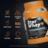 NAMEDSPORT Star Molkenproteinisolat Köstliche Haselnuss 750g, Multicolor, One Size