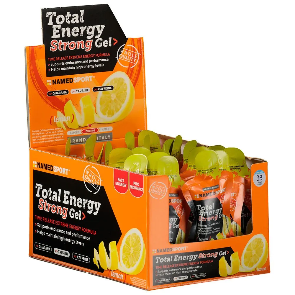 NAMEDSPORT Totalstrong Schachtel Mit Energiegelen Zitrone 40ml 24 Einheiten, Lemon, One Size NAMEDSPORT Totalstrong Schachtel Mit Energiegelen Zitrone 40ml 24 Einheiten, Lemon, One Size