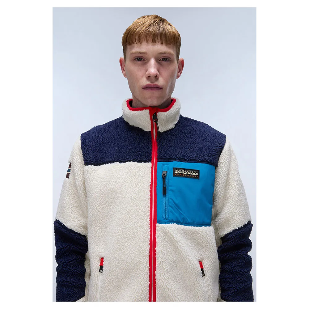Napapijri Yupik Fleece Mit Durchgehendem Reißverschluss, Beige dimity 2 Napapijri Yupik Fleece Mit Durchgehendem Reißverschluss, Beige dimity 2