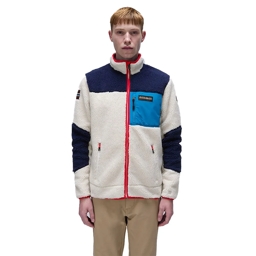 Napapijri Yupik Fleece Mit Durchgehendem Reißverschluss, Beige dimity 2 Napapijri Yupik Fleece Mit Durchgehendem Reißverschluss, Beige dimity 2