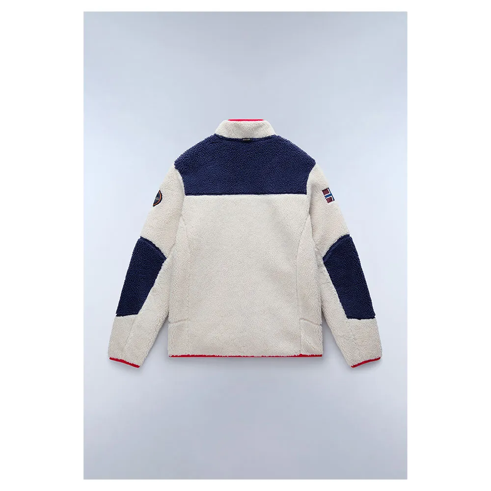 Napapijri Yupik Fleece Mit Durchgehendem Reißverschluss, Beige dimity 2 Napapijri Yupik Fleece Mit Durchgehendem Reißverschluss, Beige dimity 2