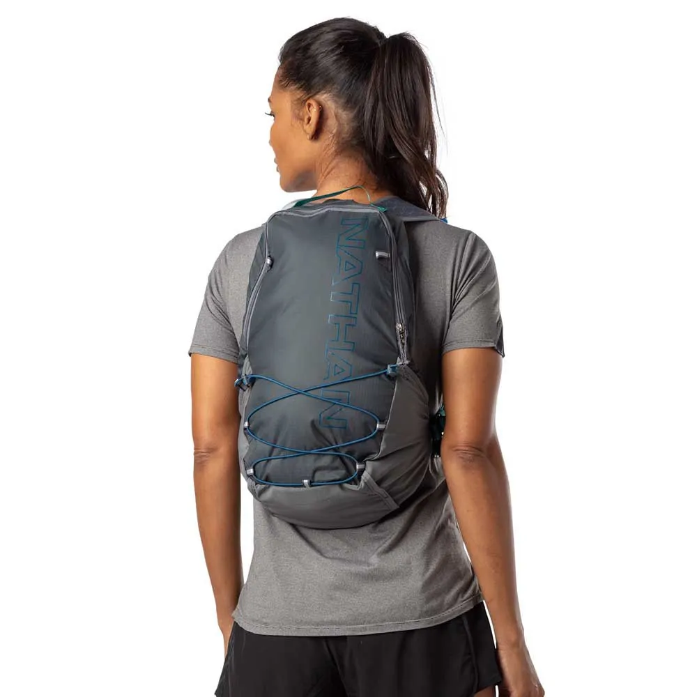 Nathan Crossover Pack 10l Trinkweste, Charcoal / marine blue, One Size Nathan Crossover Pack 10l Trinkweste, Charcoal / marine blue, One Size