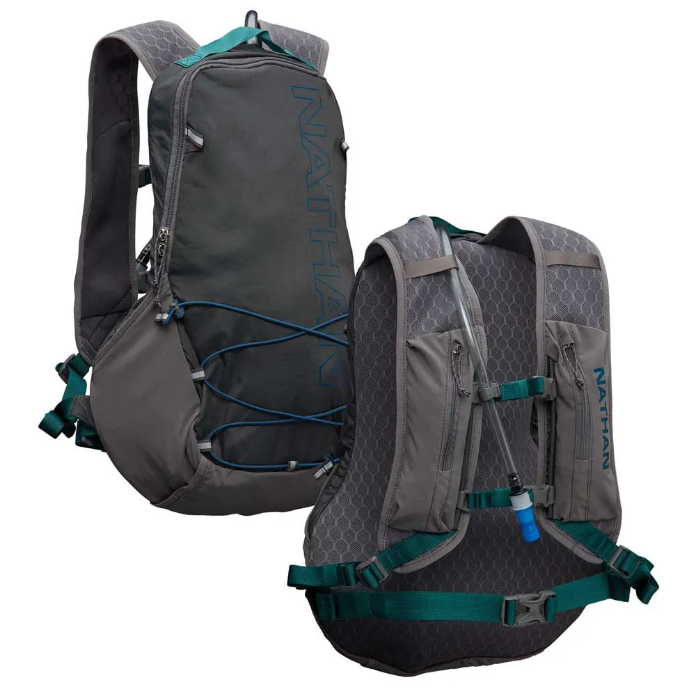 Nathan Crossover Pack 10l Trinkweste, Charcoal / marine blue, One Size Nathan Crossover Pack 10l Trinkweste, Charcoal / marine blue, One Size