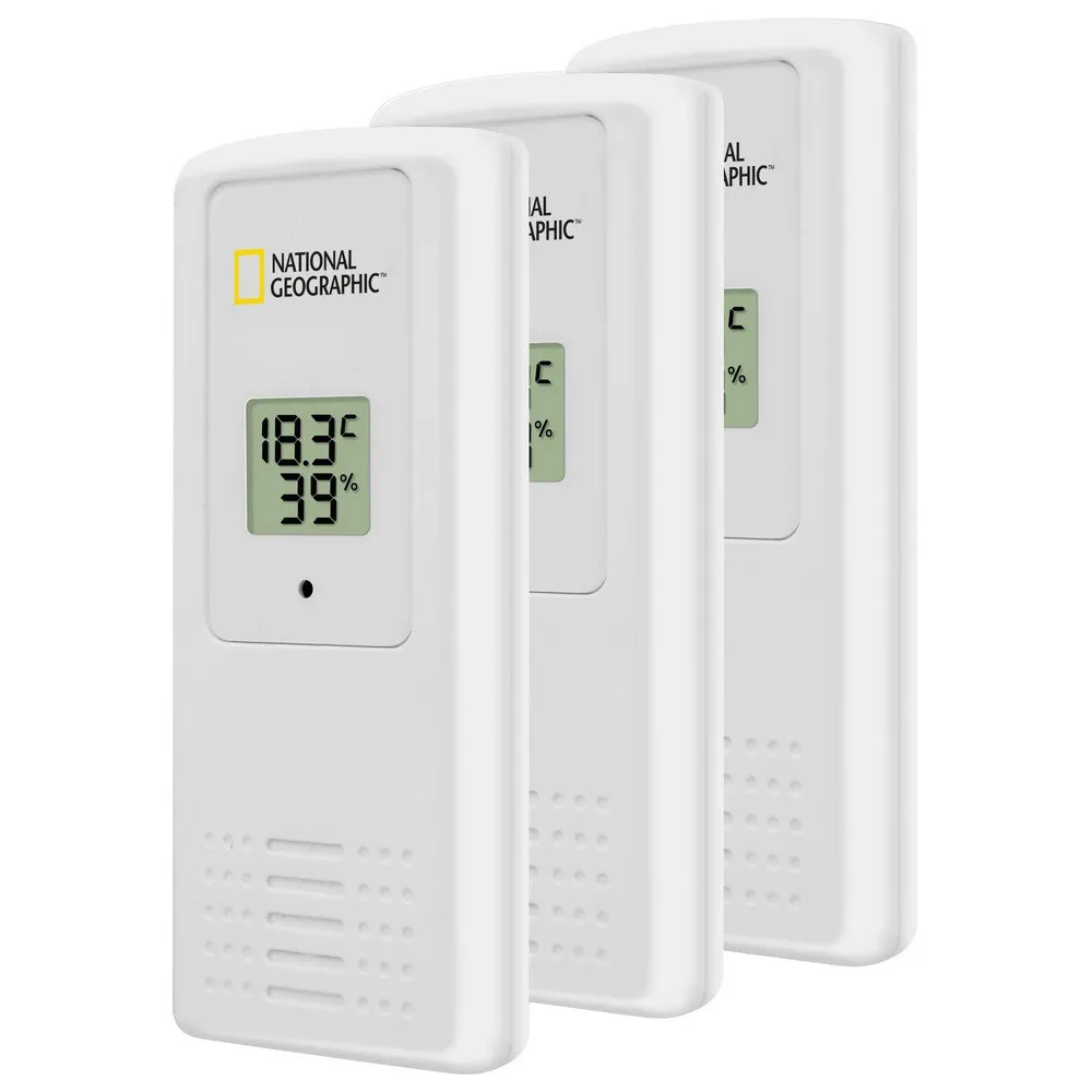 National Geographic 9070200 Thermometer Und Hygrometer, Black / white, One Size National Geographic 9070200 Thermometer Und Hygrometer, Black / white, One Size