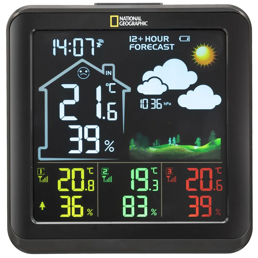 National Geographic 9070710 Wetterstationsanzeige, Black, One Size National Geographic 9070710 Wetterstationsanzeige, Black, One Size
