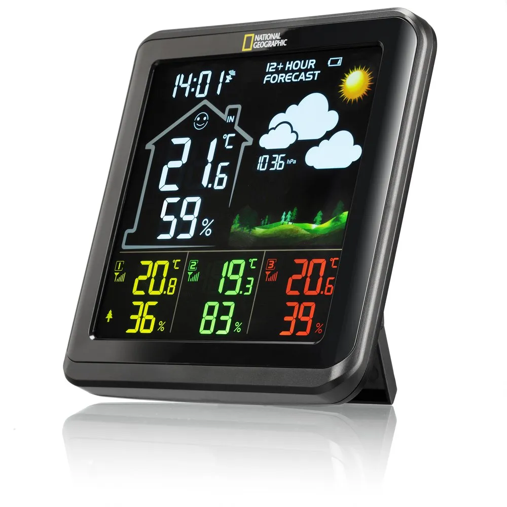 National Geographic 9070710 Wetterstationsanzeige, Black, One Size National Geographic 9070710 Wetterstationsanzeige, Black, One Size
