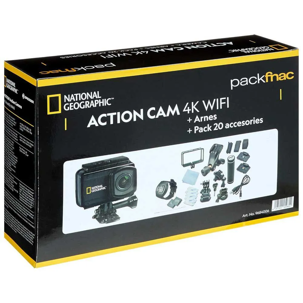 National Geographic Explorer 4 Pack Action-kamera, Black, One Size, EU Plug 220V National Geographic Explorer 4 Pack Action-kamera, Black, One Size, EU Plug 220V