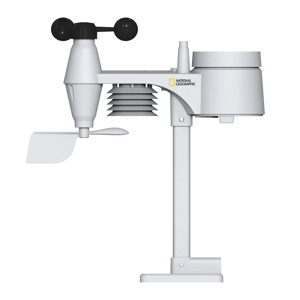National Geographic Rc 5-in-1 Wetterstation, Black / white, One Size, EU Plug 220V National Geographic Rc 5-in-1 Wetterstation, Black / white, One Size, EU Plug 220V