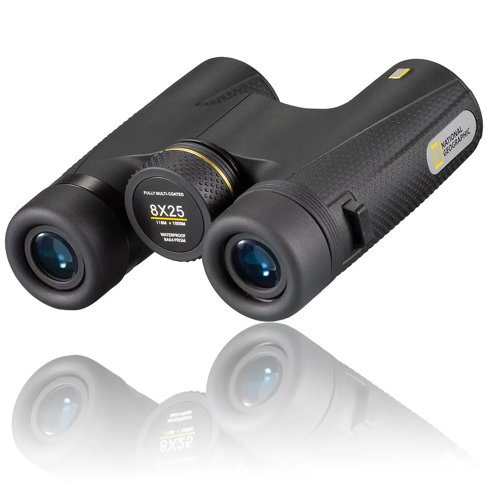 National Geographic Waterproof Compact 8x25 Fernglas, Black, One Size National Geographic Waterproof Compact 8x25 Fernglas, Black, One Size