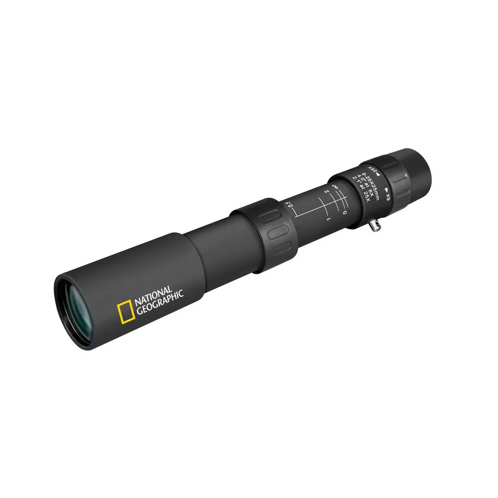 National Geographic Zoom 8-25x25 Monokular, Black, One Size National Geographic Zoom 8-25x25 Monokular, Black, One Size