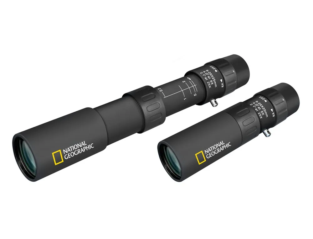 National Geographic Zoom 8-25x25 Monokular, Black, One Size National Geographic Zoom 8-25x25 Monokular, Black, One Size