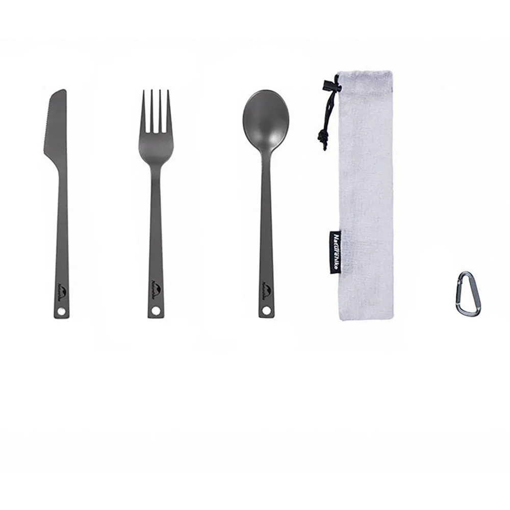 Naturehike Nobu Besteckset, Silver, One Size Naturehike Nobu Besteckset, Silver, One Size