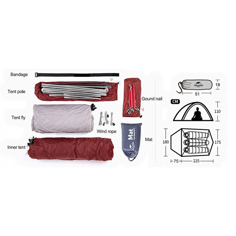 Naturehike Roraima 1p Zelt, Forest green, 1PL Naturehike Roraima 1p Zelt, Forest green, 1PL