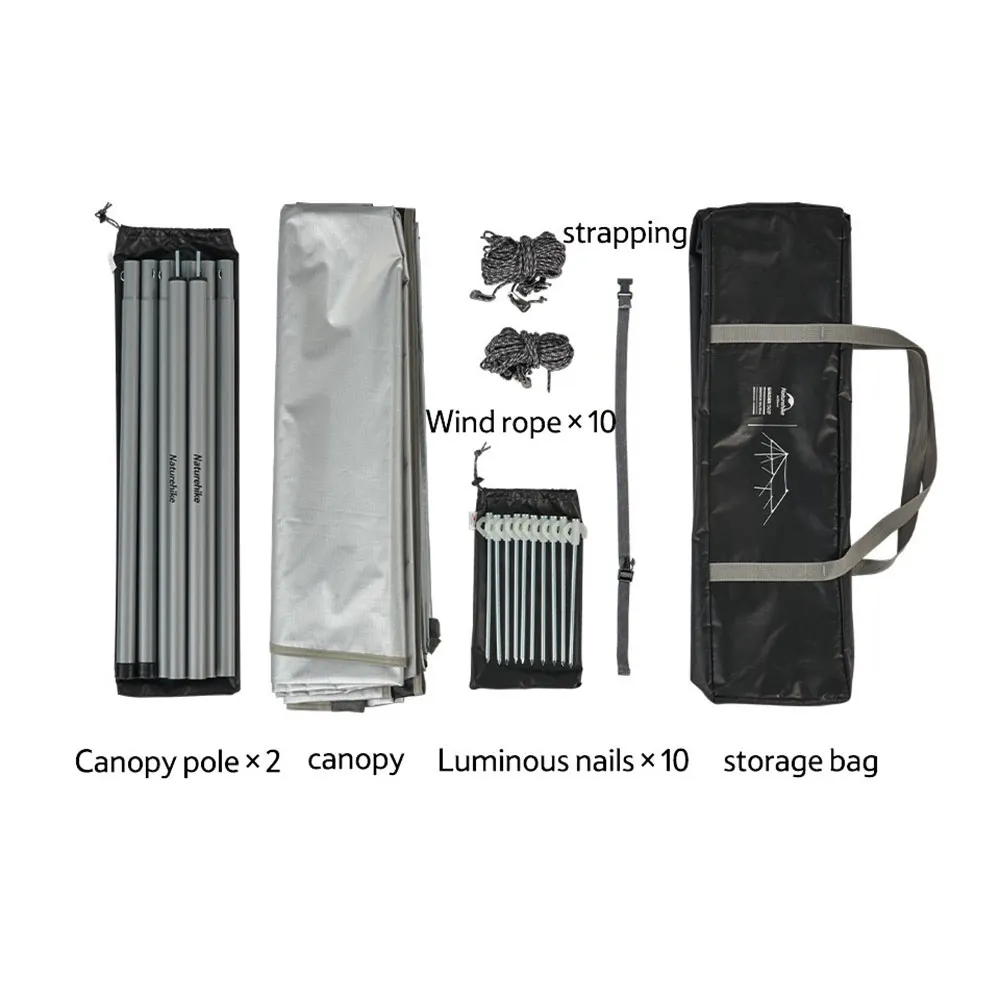 Naturehike Semeru Small Square Zelt, Vinyl coated silver, One Size Naturehike Semeru Small Square Zelt, Vinyl coated silver, One Size