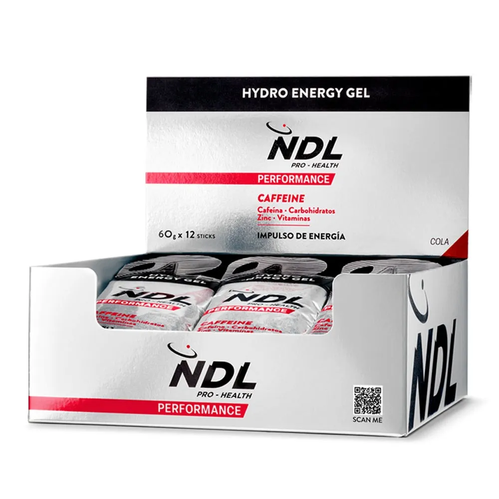 Ndl Pro Health Hydro Energy Gel+caffeine Schachtel Mit Energiegelen Cola 60g 12 Einheiten, One size Ndl Pro Health Hydro Energy Gel+caffeine Schachtel Mit Energiegelen Cola 60g 12 Einheiten, One size
