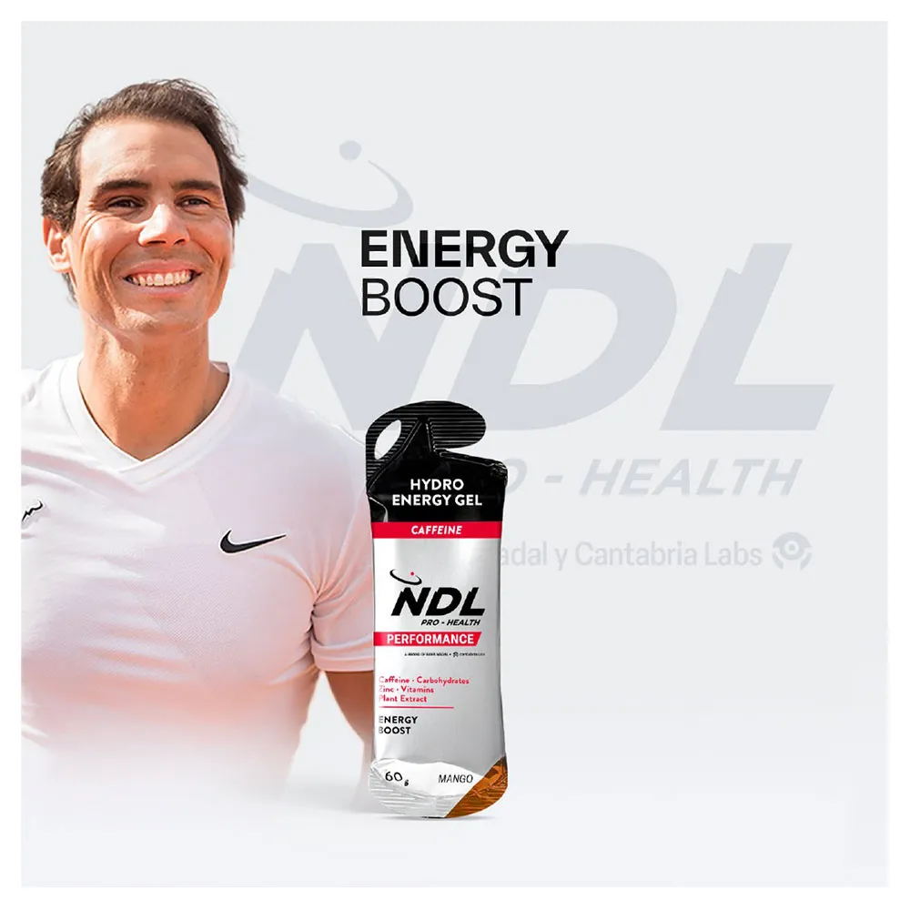 Ndl Pro Health Hydro Energy Gel+caffeine Schachtel Mit Energiegelen Mango 60g 12 Einheiten, One size Ndl Pro Health Hydro Energy Gel+caffeine Schachtel Mit Energiegelen Mango 60g 12 Einheiten, One size