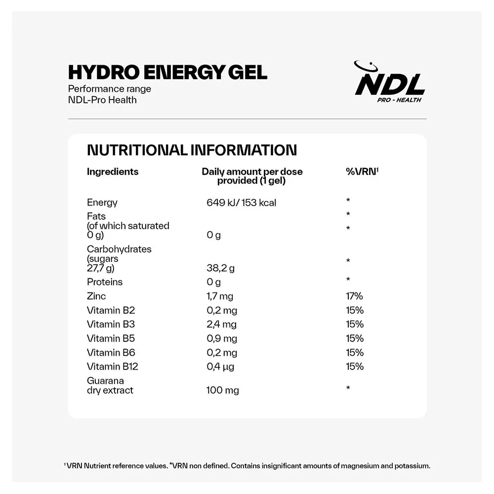 Ndl Pro Health Hydro Energy Gel Schachtel Mit Energiegelen Ananas Und Kokos Koffein 60g 12 Einheiten, One size Ndl Pro Health Hydro Energy Gel Schachtel Mit Energiegelen Ananas Und Kokos Koffein 60g 12 Einheiten, One size