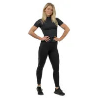 Nebbia Zipper Intense Ultimate Gold Compression Kurzarm-baselayer