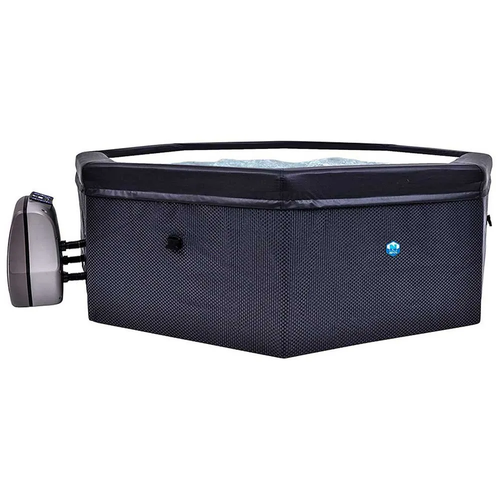 Netspa Octopus 193x73 Cm Heiß Aufblasbare Badewanne Mit Außenpaneelen unisex, Dark, 1000L Netspa Octopus 193x73 Cm Heiß Aufblasbare Badewanne Mit Außenpaneelen unisex, Dark, 1000L