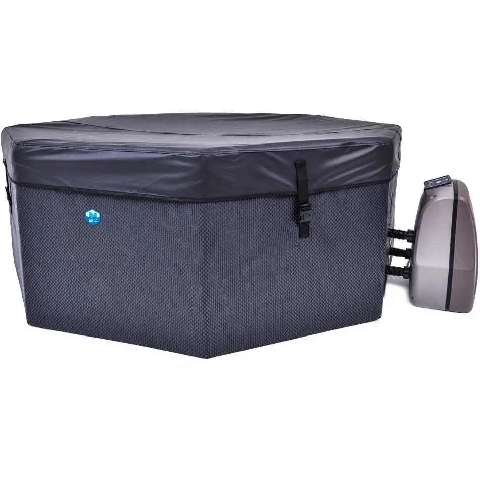 Netspa Octopus 193x73 Cm Heiß Aufblasbare Badewanne Mit Außenpaneelen unisex, Dark, 1000L Netspa Octopus 193x73 Cm Heiß Aufblasbare Badewanne Mit Außenpaneelen unisex, Dark, 1000L