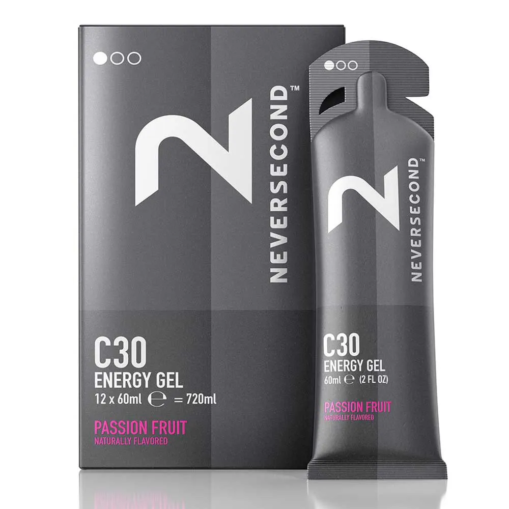 Neversecond C30 Fruit Schachtel Mit Energiegelen Bowle 60ml 12 Einheiten