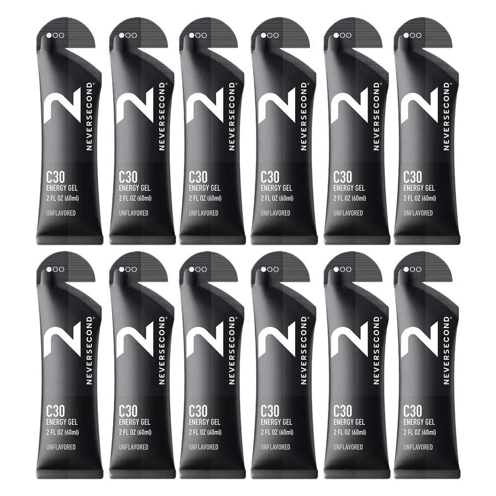 Neversecond C30 Schachtel Mit Energiegelen Neutraler Geschmack 60 Ml 12 Einheiten, Multicolor, One Size