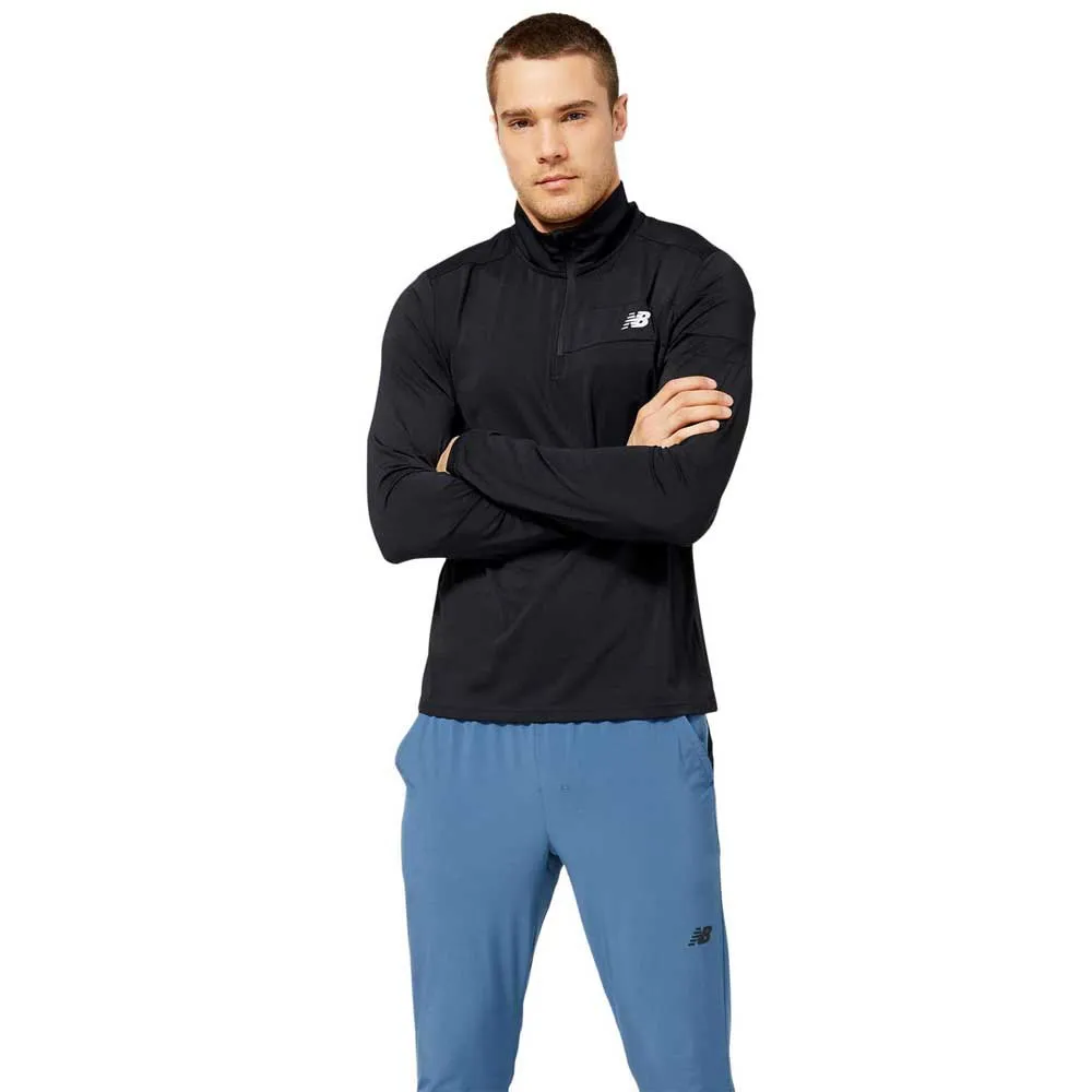 New Balance Accelerate Reißverschlusspullover male, Black New Balance Accelerate Reißverschlusspullover male, Black