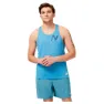 New Balance Graphic Impact ärmelloses T-shirt male, Heritage blue heather