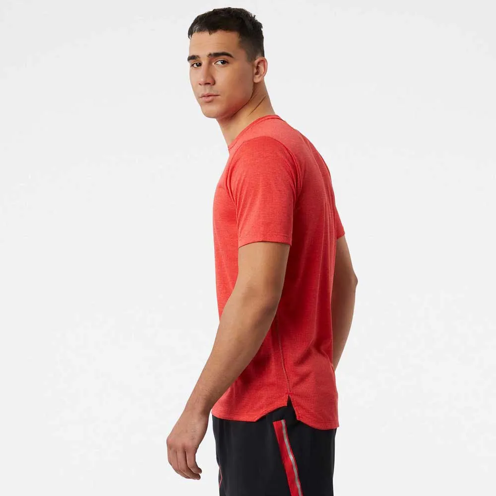 New Balance Impact Kurzarm-t-shirt male, True red heather New Balance Impact Kurzarm-t-shirt male, True red heather