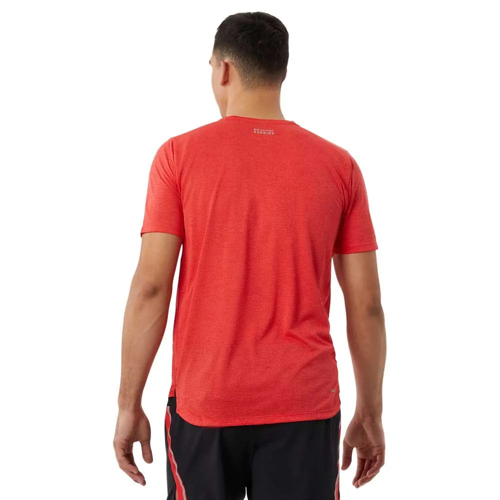 New Balance Impact Kurzarm-t-shirt male, True red heather New Balance Impact Kurzarm-t-shirt male, True red heather