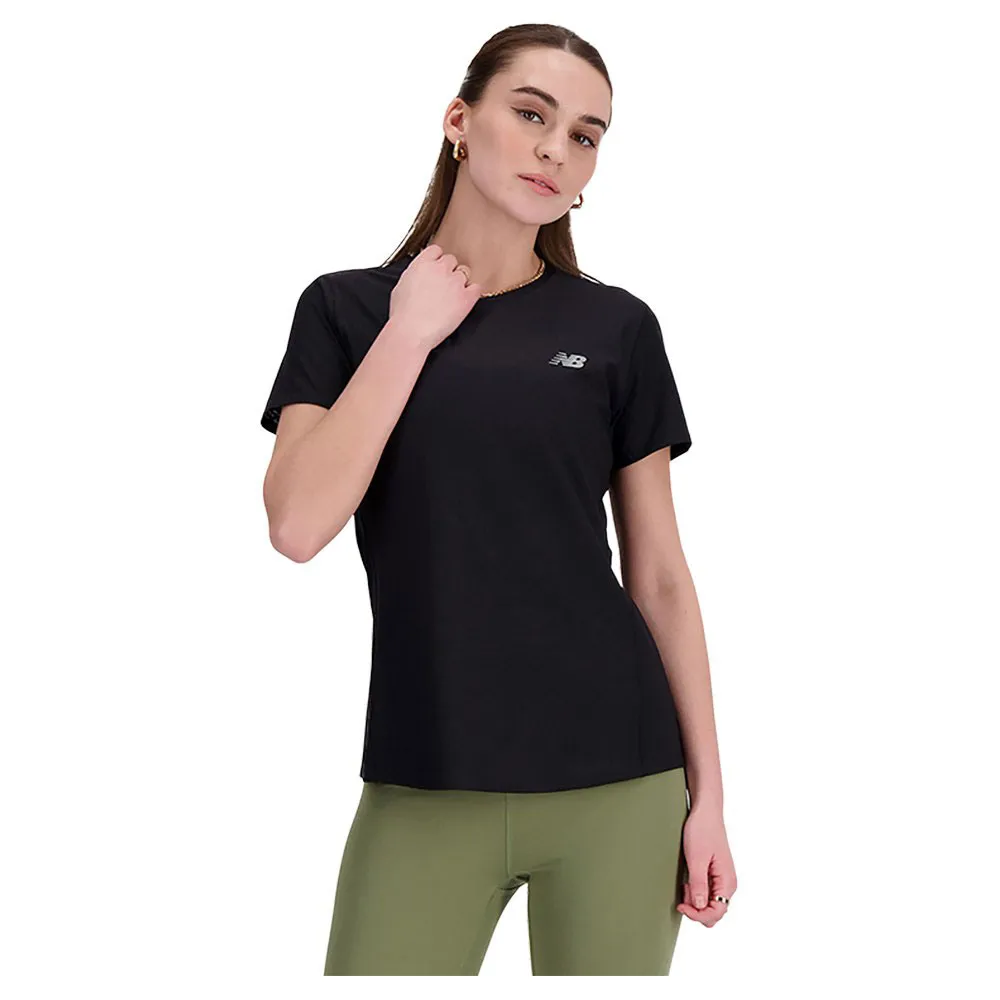 New Balance Jacquard Slim Kurzarm-t-shirt female