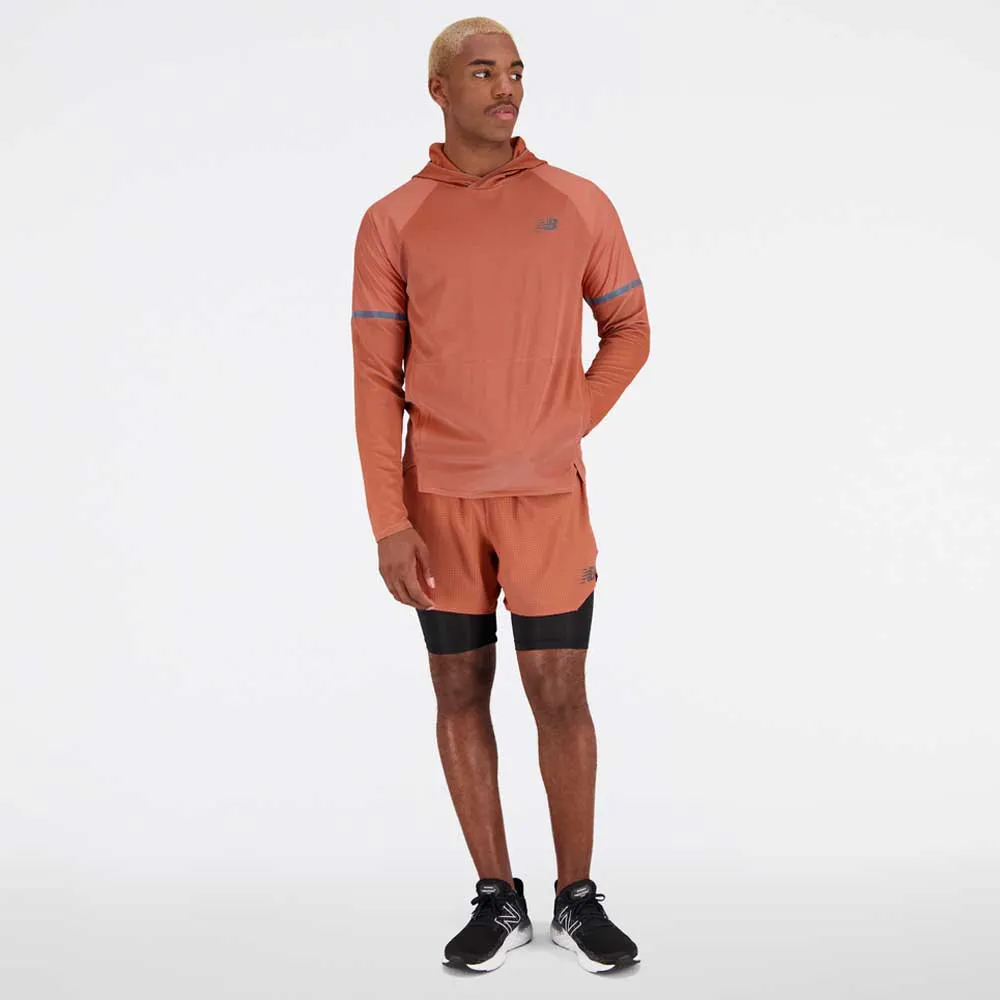 New Balance Q Speed Shift Sweatshirt male, Mahogany New Balance Q Speed Shift Sweatshirt male, Mahogany