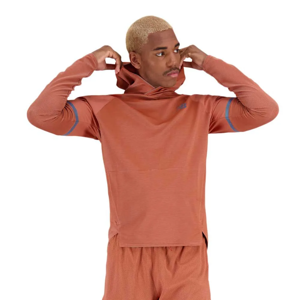 New Balance Q Speed Shift Sweatshirt male, Mahogany New Balance Q Speed Shift Sweatshirt male, Mahogany