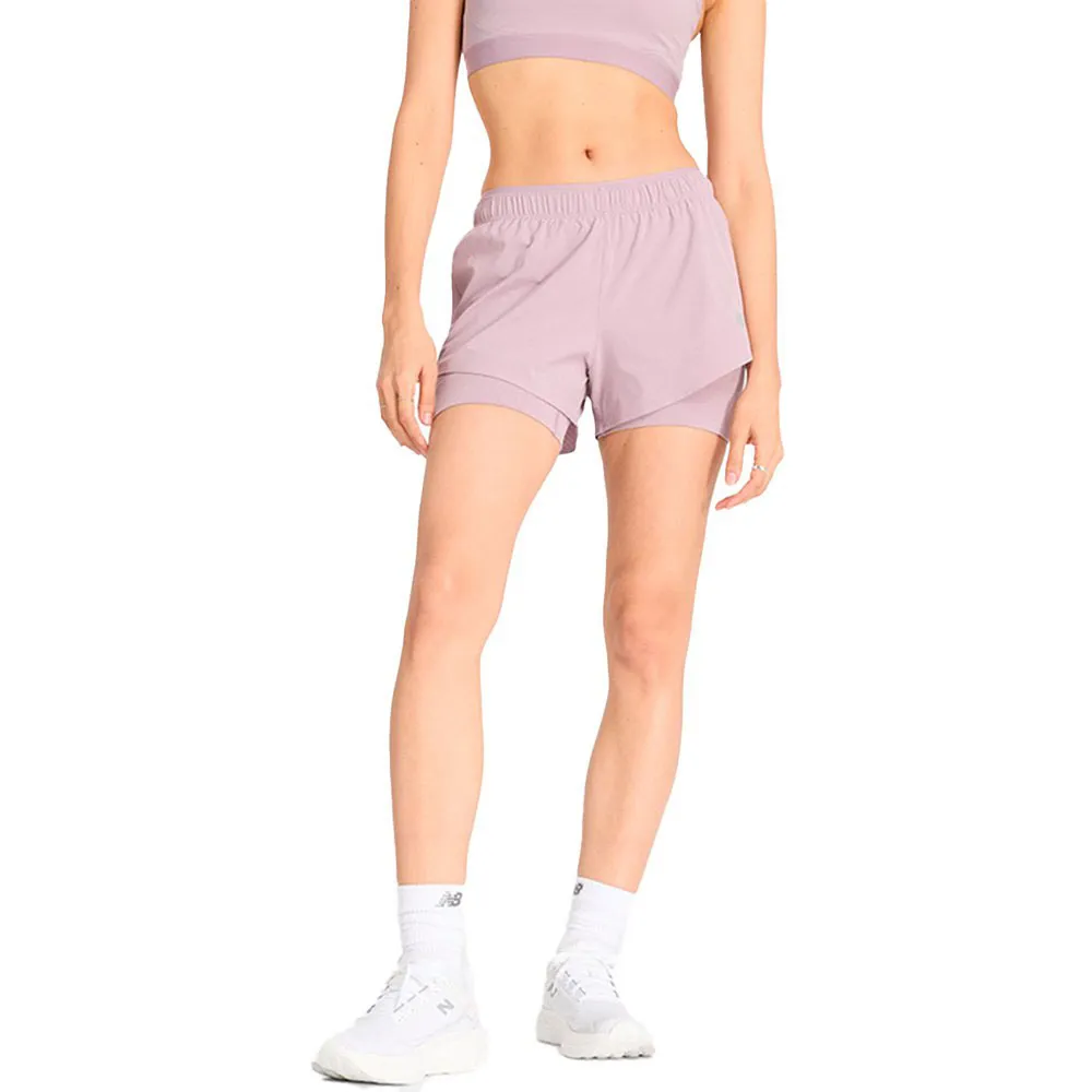 New Balance Rc 2-in-1 3´´ Kurze Hose female, Ice wine New Balance Rc 2-in-1 3´´ Kurze Hose female, Ice wine