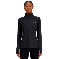 New Balance Sport Essentials Space Dye Halbreißverschluss-langarm-t-shirt female