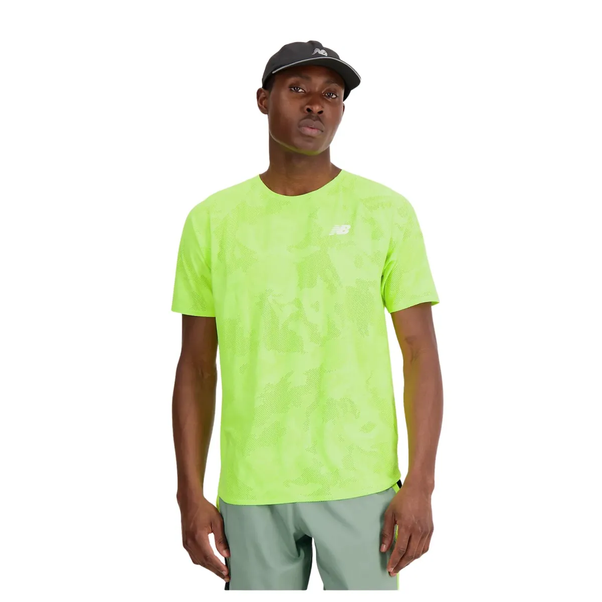 New Balance T-shirt Q Speed Jacquard, Gelb