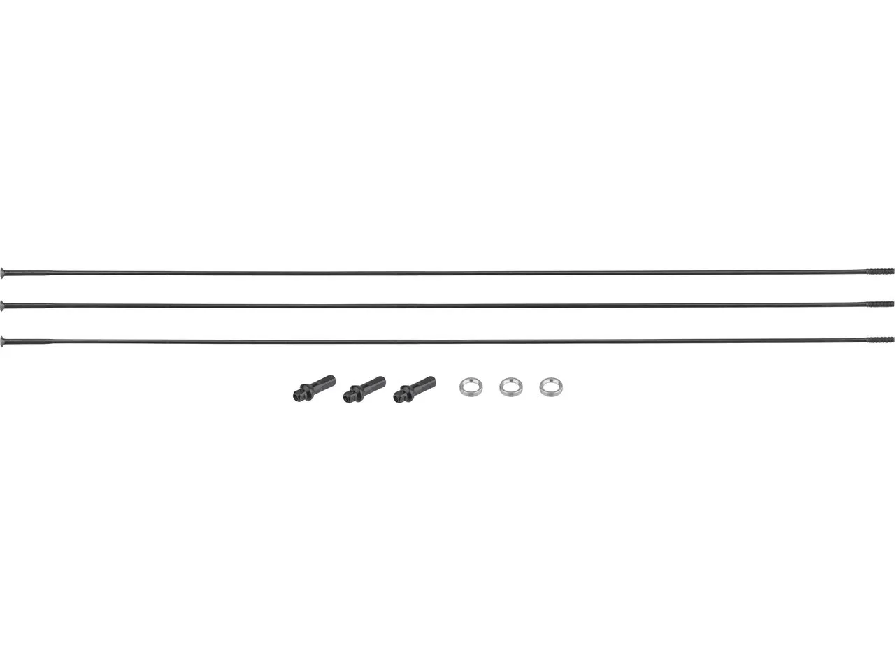 NEWMEN Speichenkit für Evolution SL R.32 28", Black, 286mm / 284mm