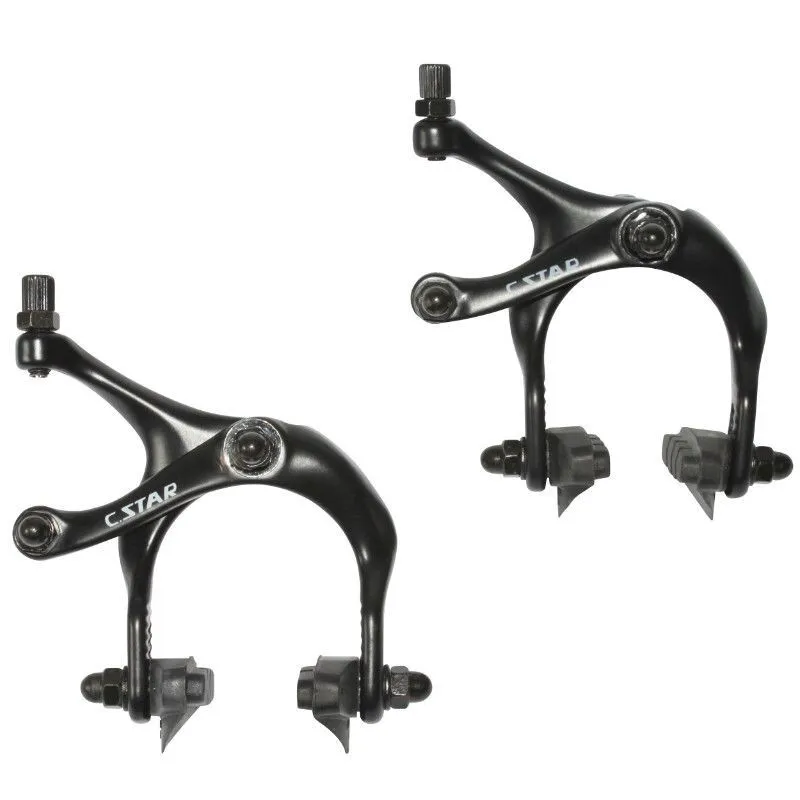 Newton Ein Paar Bremssättel aus eloxiertem Aluminium für Laufräder 700 Unisex, schwarz, TU