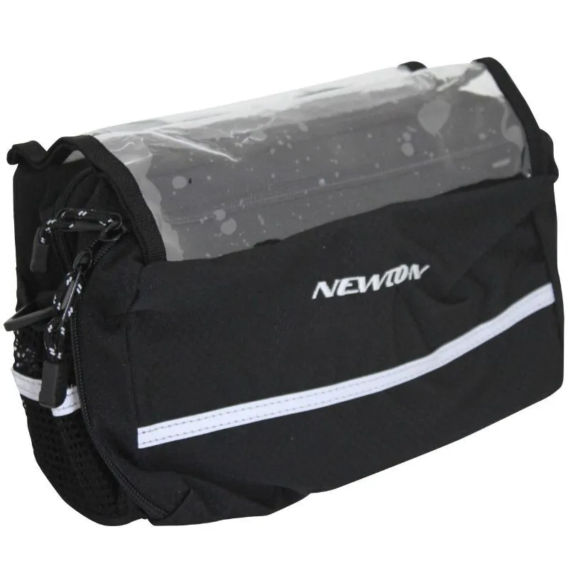 Newton Fahrrad-Lenkertasche mit Kartenleser und Reflektor 25.8-31.8 mit Clip-Befestigung N1 24,5 x 17 x 14 Unisex, schwarz, TU Newton Fahrrad-Lenkertasche mit Kartenleser und Reflektor 25.8-31.8 mit Clip-Befestigung N1 24,5 x 17 x 14 Unisex, schwarz, TU