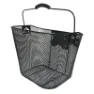 Newton Fahrradkorb vorne Stahlwabe für Vae Achsabstand 78mm Befestigung rapide Clips rpd 31 Unisex, schwarz, 19L/35 x 25 x 25cm