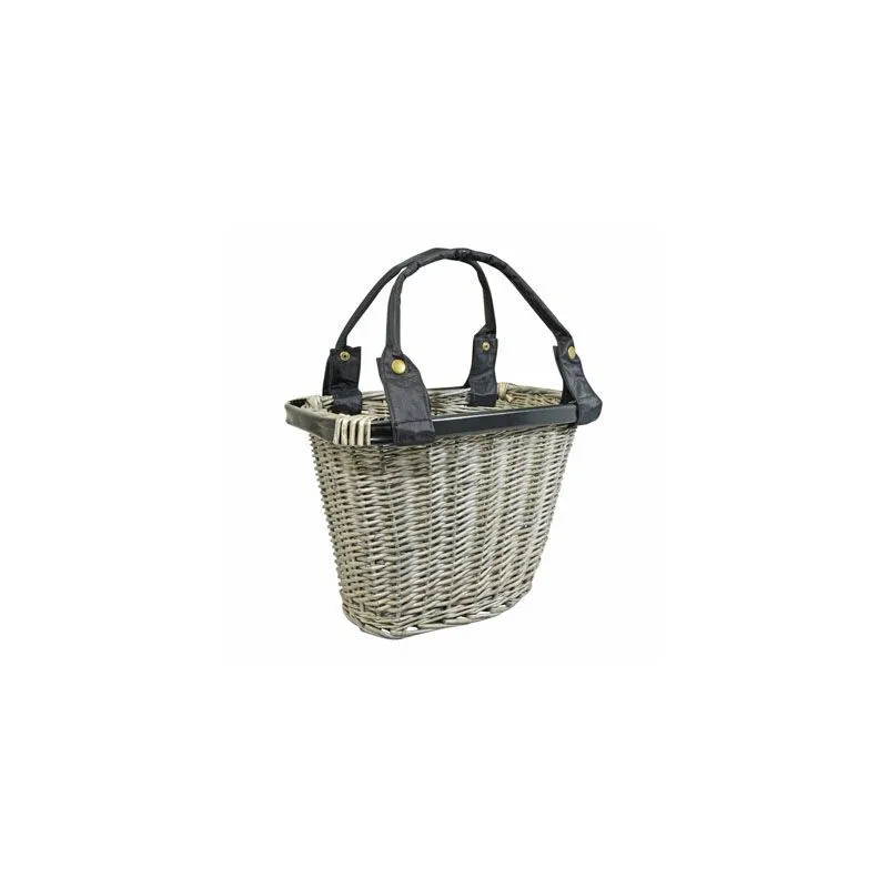 Newton Fahrradkorb vorne Weide mit automatischer Befestigung quick Unisex, weiß, 37 x 25 x 28cm Newton Fahrradkorb vorne Weide mit automatischer Befestigung quick Unisex, weiß, 37 x 25 x 28cm