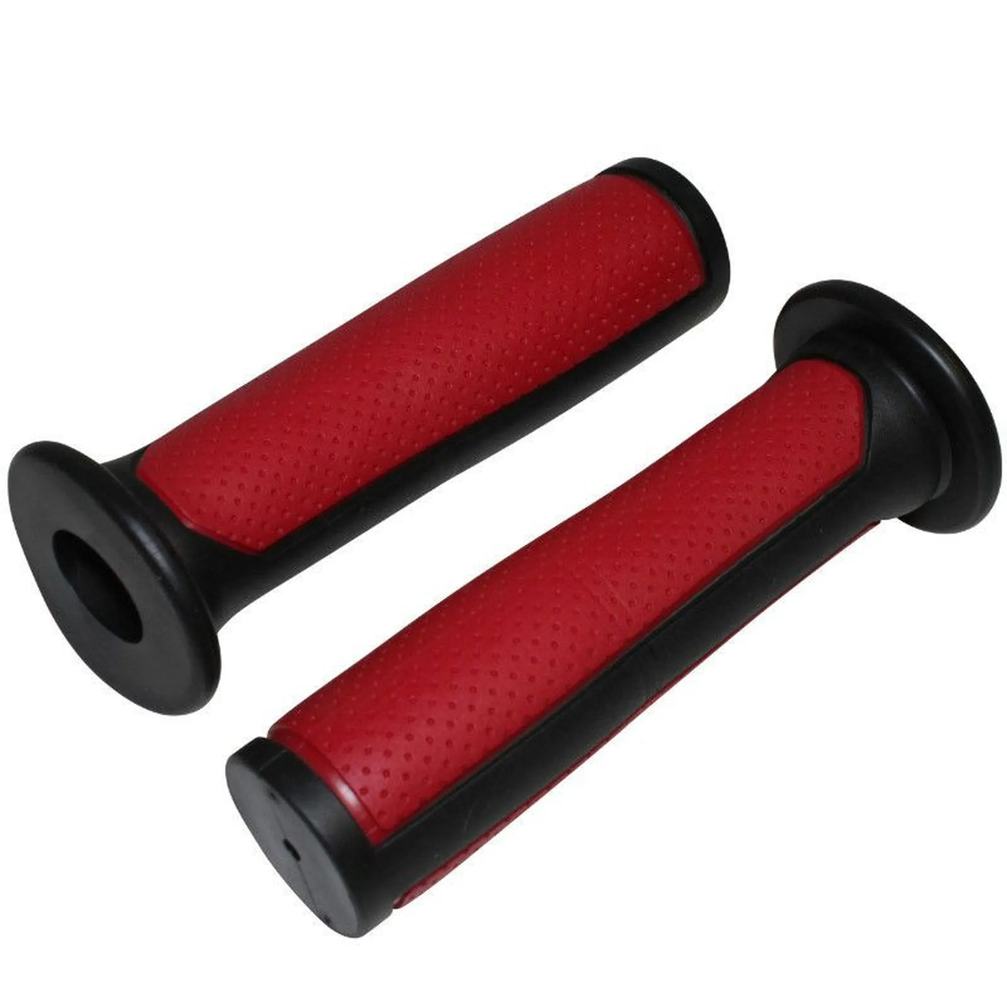 Newton Griffe bmx mit Zwei-Materialien-Kragen Unisex, rot, 125mm Newton Griffe bmx mit Zwei-Materialien-Kragen Unisex, rot, 125mm