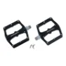 Newton MTB-Pedale Downhill - bmx mit cnc-Lagern, Gewinde 9-16 mit abnehmbaren Alu-Noppen Unisex, schwarz, 115 x 97mm