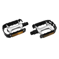 Newton MTB-Pedale Lager Alu Körper Silber Käfig Premium 9-16". Unisex