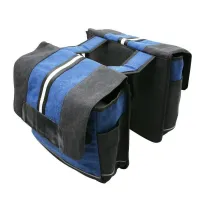 Newton Paar Fahrrad-Hinterradtaschen mit Regenschutz jeans Befestigung am Gepäckträger l Vib 35.5 x 12 x 30 Unisex