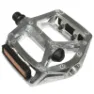 Newton Pedale bmx Lager des (Paar auf Karte) Alu Unisex, silber, 9/16"
