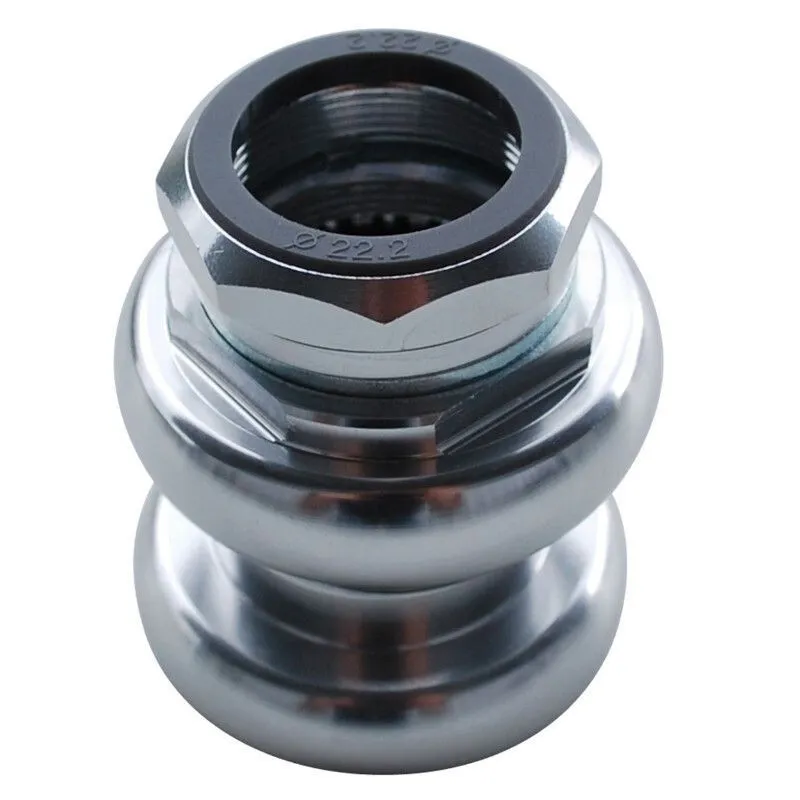 Newton Steuersatz mit Gewinde Gabelschaft 22,2 innen-25,4 außen alu silber kugelkäfig 1" Unisex, silber, 22.2 x 25.4mm