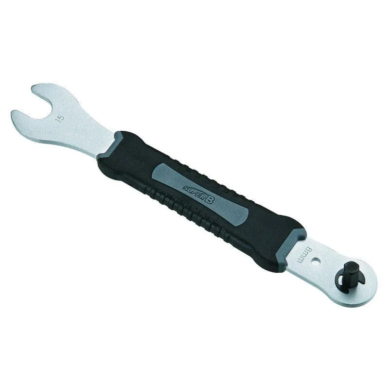 Newton Werkzeug Pedalschlüssel + Sechskantstecknuss Unisex, silber, 15mm/8 x 10mm Newton Werkzeug Pedalschlüssel + Sechskantstecknuss Unisex, silber, 15mm/8 x 10mm